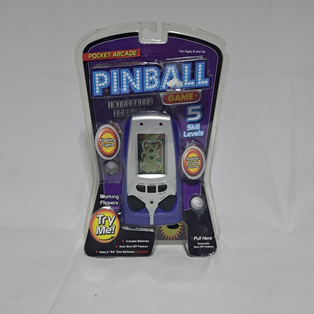 Pocket Arcade‎ Handheld Pinball Game 8+ 2010 - New In Package